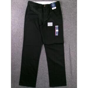 George Pants Men 30X32 Black Straight Regular Fit Stretch Minimalist Comfort New